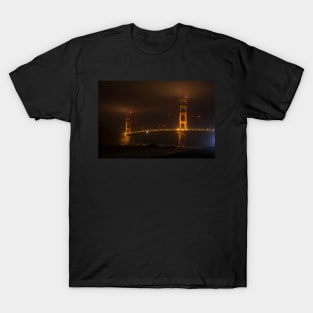 Fog over the Golden Gate Bridge San Francisco CA T-Shirt